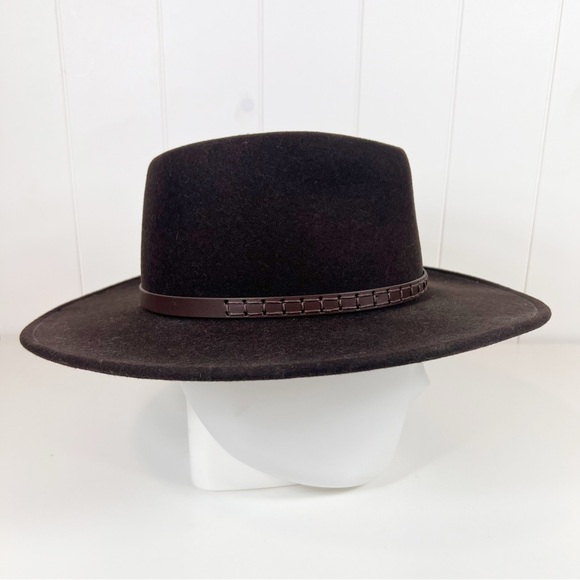 Resistol NRA Dark Brown Wool Felt Western Cowboy Hat Size Medium - Picture 4 of 10
